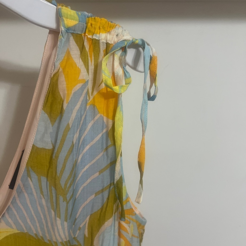 1. State Yellow and Blue Floral Maxi Dress - Picture 5 of 6